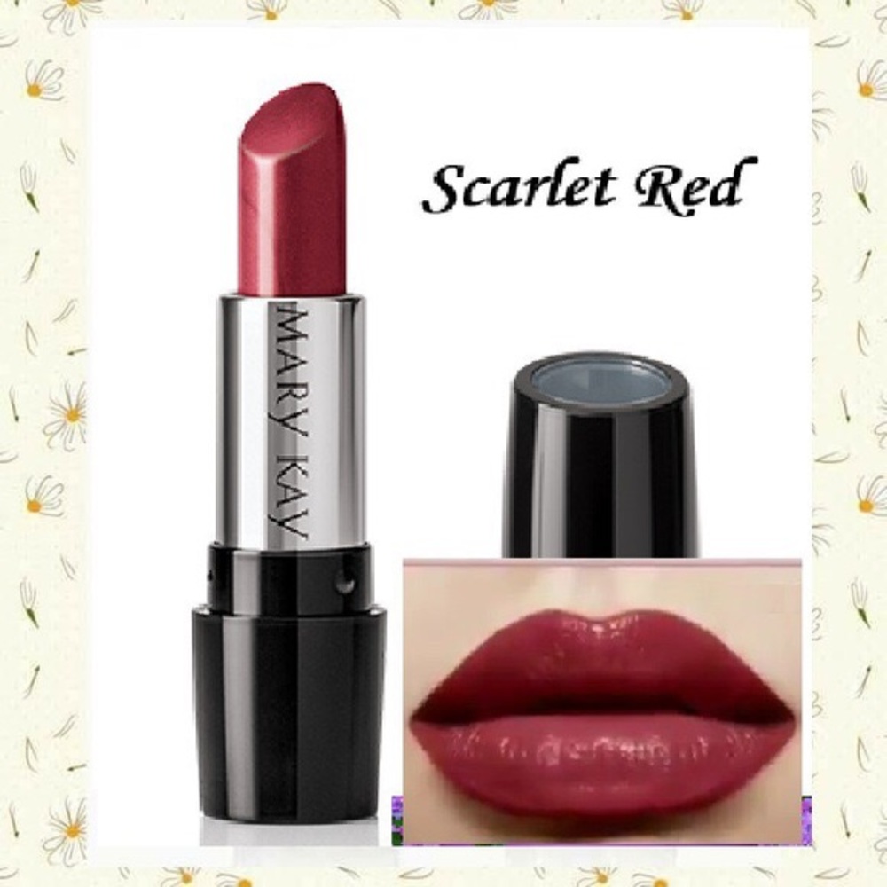 Mary Kay Gel Semi-Shine Lipstick Scarlet Red - Picture 3 of 16